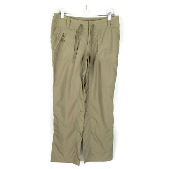 The North Face Convertible Capri Khaki Tan Outdoor Pants Womens Size 8 - Picture 1 of 11